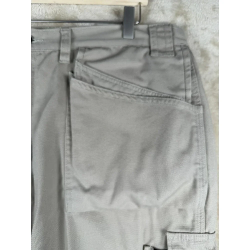 BLAKLADER Workwear Cargo Pants Beige Utility Double Knee Multi-Pockets Men 42X30